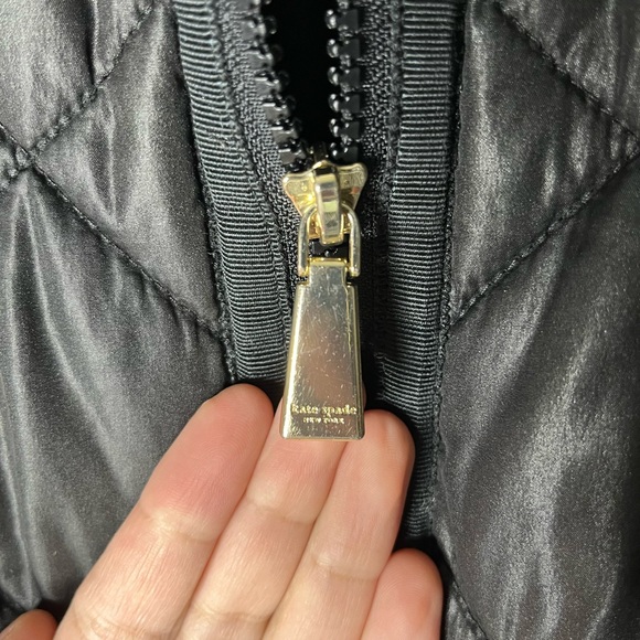 Kate Spade Black Puffer Quilted Vest - Picture 5 of 5